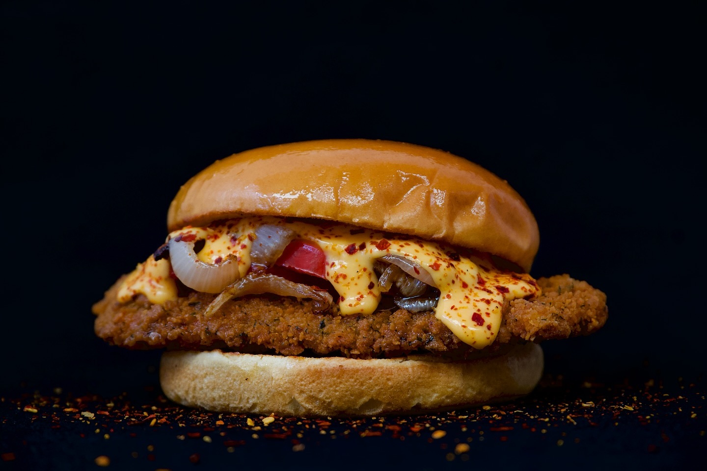 Hamburguesa Spicy Cheddar Chicken